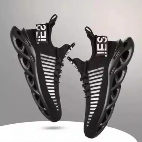 Stylish Sports Shoes for Men (Black, 6)