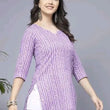 Lavender Short Kurti, Stylish Women's Pure Cotton kurti